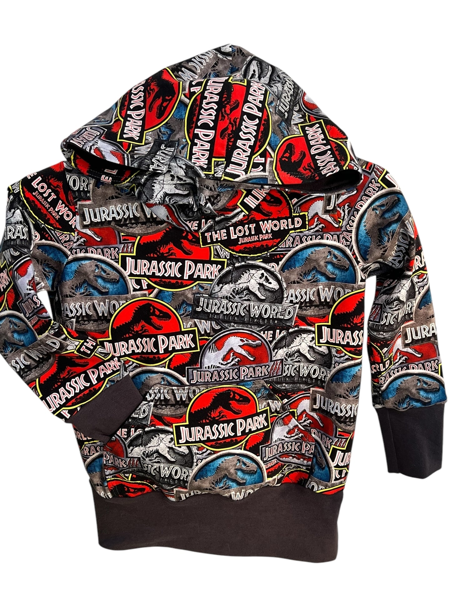 Grow-With-Me Hoodie:Dinosaur World-Size 3-6 year