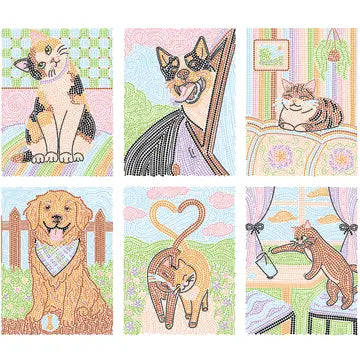 FlowArt Dog Color by Dot Coloring Book