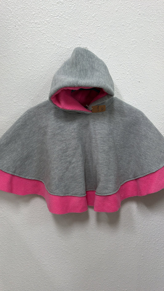 12-24 Month Car Seat Poncho-Gray and Pink