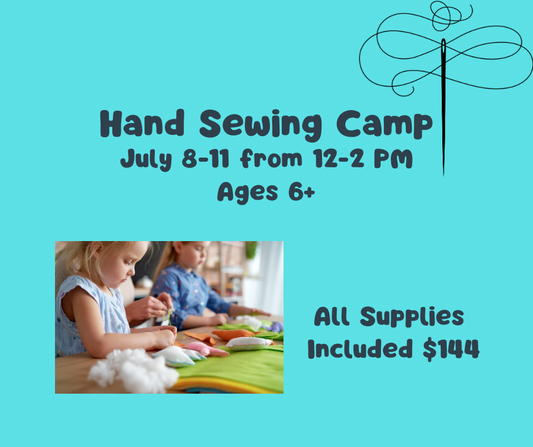 Hand Sewing Camp July 8-11