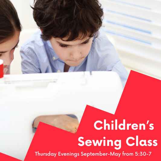 Step 1 Sewing Class-Thursdays from 5:30-7 Ages 8-13