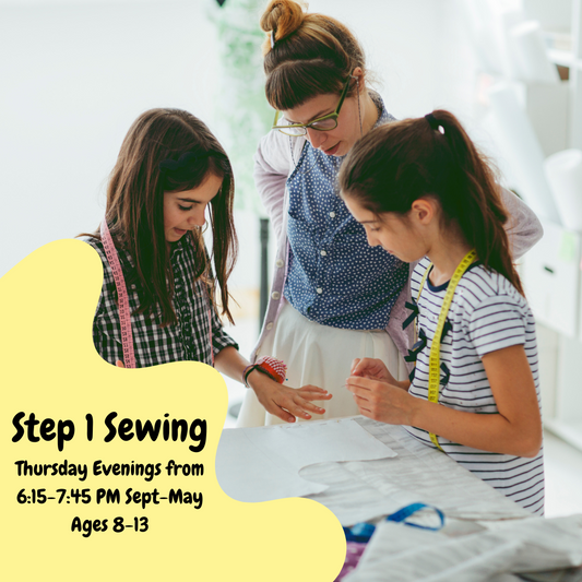 Intro to Sewing- Tuesday PM (2025/2026 School Year)