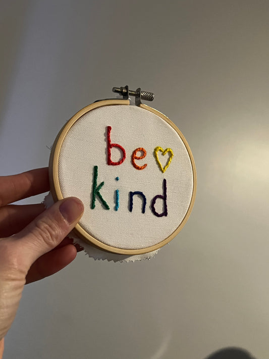 Be Kind Embroidery Kit